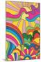 Hey Happy - Psychedelic Landscape-Trends International-Mounted Poster