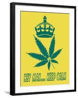 Hey Man Keep Calm-cotton-al-Framed Art Print