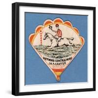 Heywood Central Wins in a Canter-null-Framed Giclee Print