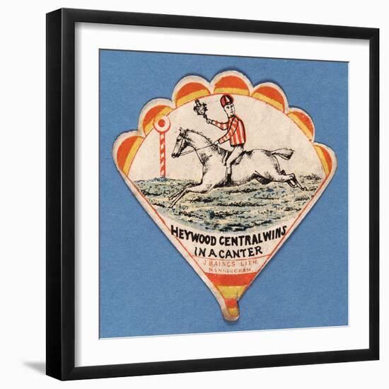 Heywood Central Wins in a Canter-null-Framed Giclee Print