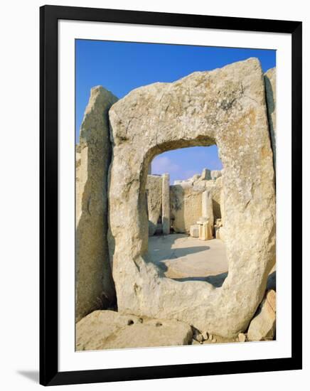 Hgar Quim Temple, Near Zurrieq, Malta, Mediterranean Sea, Europe-Hans Peter Merten-Framed Photographic Print