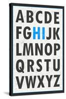 Hi Alphabet Blue-null-Stretched Canvas