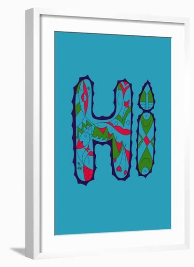 Hi Annimo-null-Framed Art Print