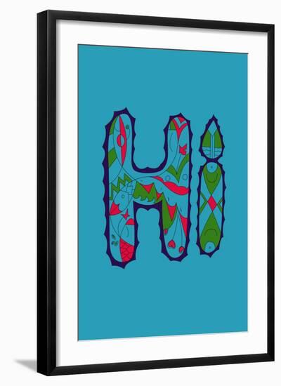 Hi Annimo-null-Framed Art Print