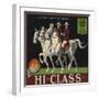 Hi Class Brand - Anaheim, California - Citrus Crate Label-Lantern Press-Framed Art Print