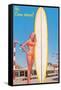 Hi, Come Aboard, Blonde with Surfboard-null-Framed Stretched Canvas