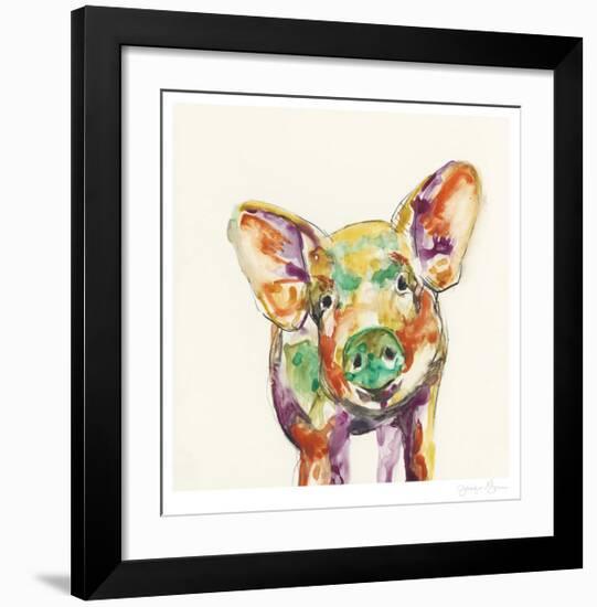 Hi Fi Farm Animals IV-Jennifer Goldberger-Framed Limited Edition