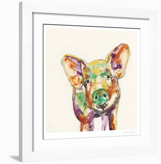 Hi Fi Farm Animals IV-Jennifer Goldberger-Framed Limited Edition