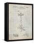 Hi Hat Cymbal Stand and Pedal Patent-Cole Borders-Framed Stretched Canvas