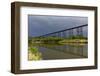 Hi-Line Railroad Bridge over the Sheyenne River in Valley City, North Dakota, USA-Chuck Haney-Framed Photographic Print