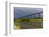 Hi-Line Railroad Bridge over the Sheyenne River in Valley City, North Dakota, USA-Chuck Haney-Framed Photographic Print