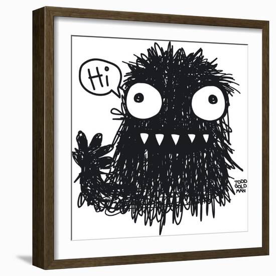 Hi Monster-Todd Goldman-Framed Giclee Print