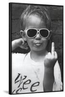 Hi Mum (Middle Finger)-null-Framed Poster