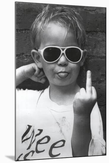 Hi Mum (Middle Finger)-null-Mounted Poster