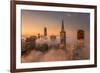 Hi Rise Lo Fog Downtown San Francisco Morning Beauty-Vincent James-Framed Photographic Print