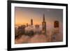 Hi Rise Lo Fog Downtown San Francisco Morning Beauty-Vincent James-Framed Photographic Print