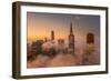 Hi Rise Lo Fog Downtown San Francisco Morning Beauty-Vincent James-Framed Photographic Print