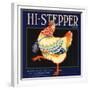 Hi Stepper Brand - Escondido, California - Citrus Crate Label-Lantern Press-Framed Premium Giclee Print