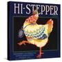 Hi Stepper Brand - Escondido, California - Citrus Crate Label-Lantern Press-Stretched Canvas