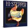 Hi Stepper Brand - Escondido, California - Citrus Crate Label-Lantern Press-Stretched Canvas