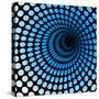 Hi Tech Blue Tunnel, Digital Dynamic Wallpaper, Technology, Science Background. See Others in My Po-artcalin-Stretched Canvas