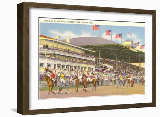 Hialeah Race Track, Miami, Florida-null-Framed Art Print