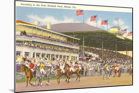 Hialeah Race Track, Miami, Florida-null-Mounted Art Print