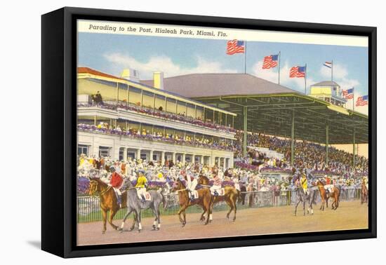 Hialeah Race Track, Miami, Florida-null-Framed Stretched Canvas