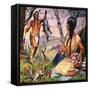 Hiawatha and Minnehaha-Robert Brook-Framed Stretched Canvas