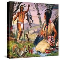 Hiawatha and Minnehaha-Robert Brook-Stretched Canvas