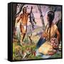 Hiawatha and Minnehaha-Robert Brook-Framed Stretched Canvas