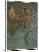 Hiawatha Goes Fishing in His Canoe; "'take My Bait, O King of Fishes!'"-null-Mounted Photographic Print