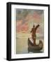 Hiawatha's Departure: Hiawatha Sails Westward into the Sunset-M. L. Kirk-Framed Photographic Print