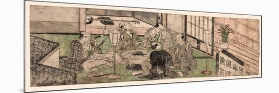 Hibachi O Kakomu Gonin No Otoko-Katsukawa Shunsho-Mounted Giclee Print