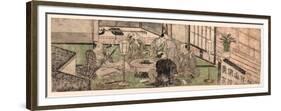 Hibachi O Kakomu Gonin No Otoko-Katsukawa Shunsho-Framed Premium Giclee Print