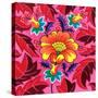 Hibiscus, 2020, (oil on canvas)-Jane Tattersfield-Stretched Canvas