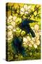 Hibiscus and Parrots-William Comfort Tiffany-Stretched Canvas