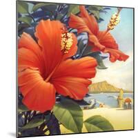 Hibiscus Beach Day-Kerne Erickson-Mounted Art Print