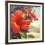 Hibiscus Beach Day-Kerne Erickson-Framed Premium Giclee Print