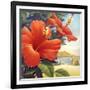 Hibiscus Beach Day-Kerne Erickson-Framed Premium Giclee Print