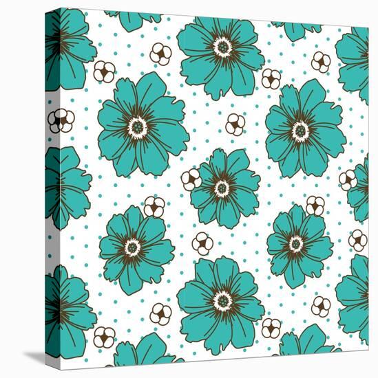 Hibiscus Dot-Joanne Paynter Design-Stretched Canvas