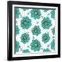 Hibiscus Dot-Joanne Paynter Design-Framed Giclee Print