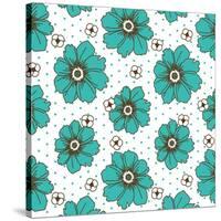 Hibiscus Dot-Joanne Paynter Design-Stretched Canvas