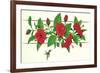 Hibiscus Hummer-null-Framed Giclee Print