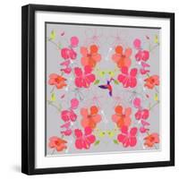 Hibiscus Repeat, 2013-Anna Platts-Framed Giclee Print