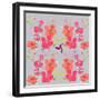 Hibiscus Repeat, 2013-Anna Platts-Framed Premium Giclee Print