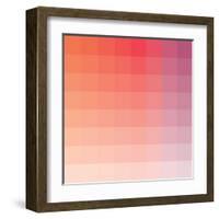 Hibiscus Square Spectrum-Kindred Sol Collective-Framed Art Print