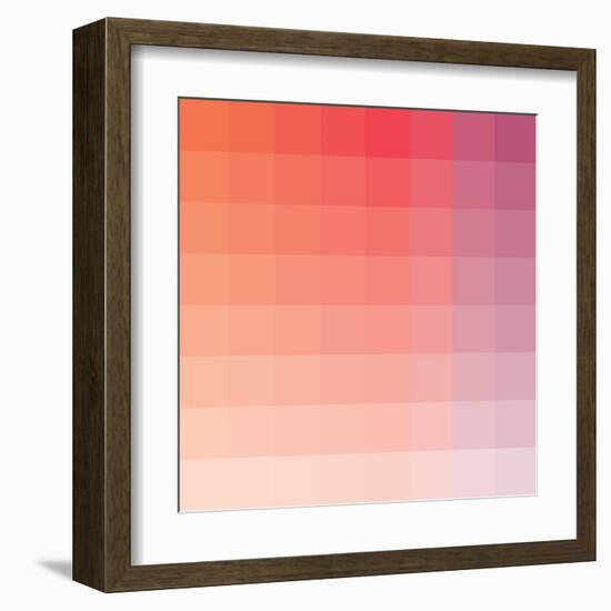 Hibiscus Square Spectrum-Kindred Sol Collective-Framed Art Print