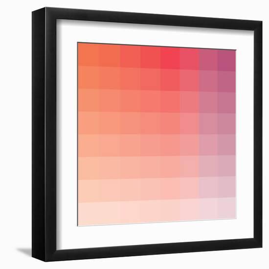 Hibiscus Square Spectrum-Kindred Sol Collective-Framed Art Print