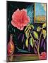 Hibiscus with Vase-Patricia Eyre-Mounted Giclee Print